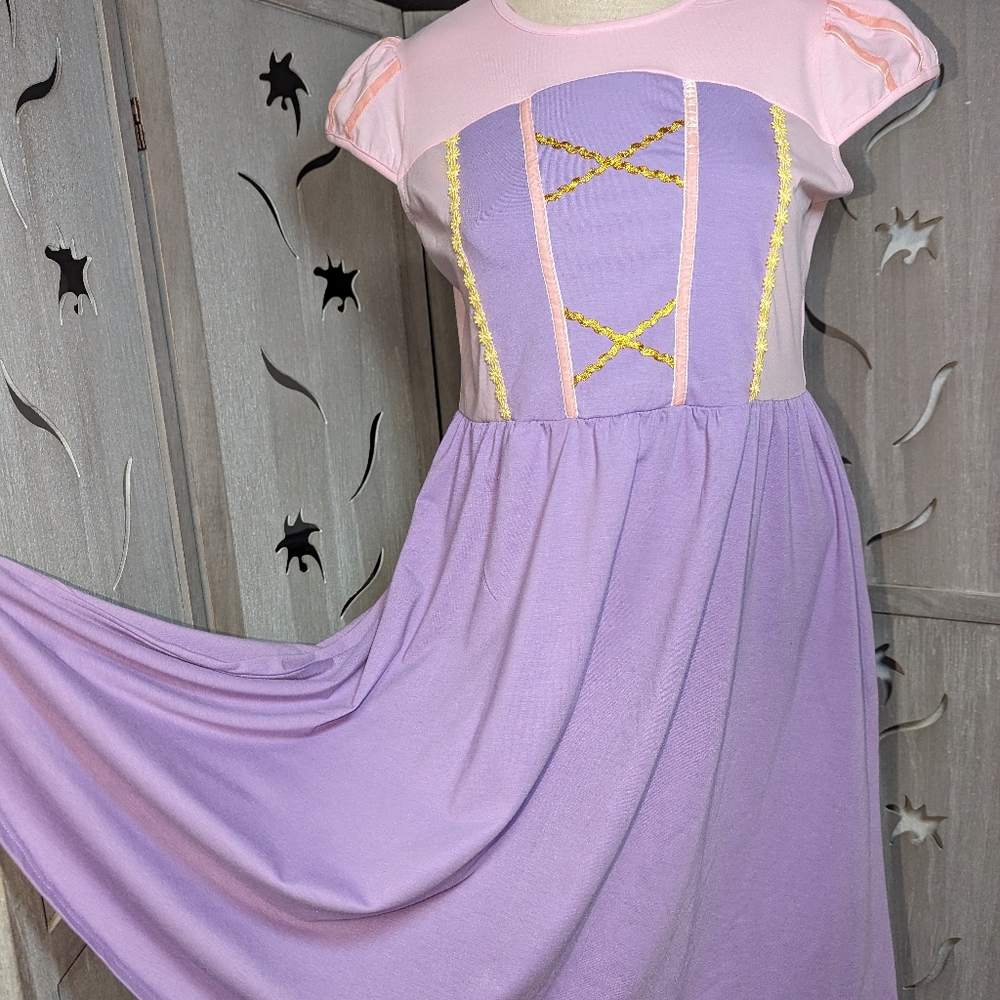 New Women Adult vacation Summer dress size XS - XXL princess Rapunzel